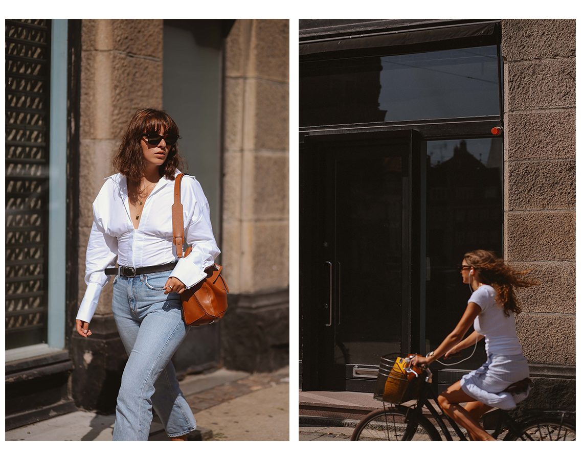 Copenhagen: Jacquemus Blouse, Loewe Bag